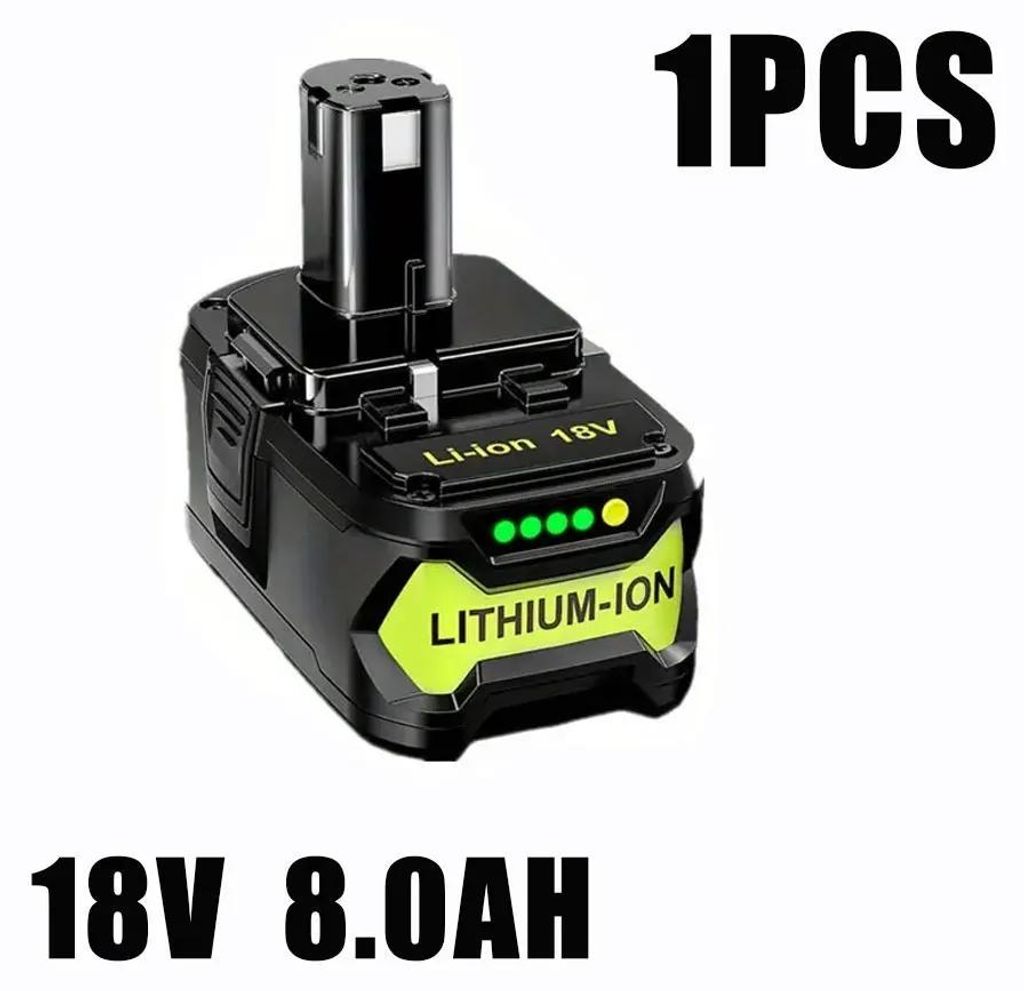 18V Akku - Ersatzakku für Elektrowerkzeuge - 8000 mAh Ni-Cd - hohe Kapazität - kompatibel mit P104 P105 P102 P103 - 1 Stück