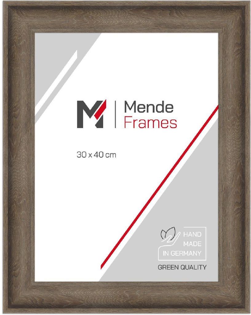 MendeFrames H230 Bilderrahmen Landhaus Braun 28x35 Zentimeter Antireflexglas