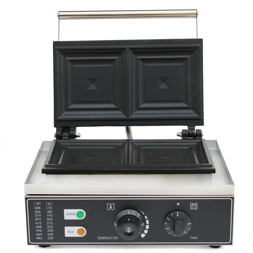 Machine à sandwich électrique 1500W 2 tranches 220V usage commercial - 8