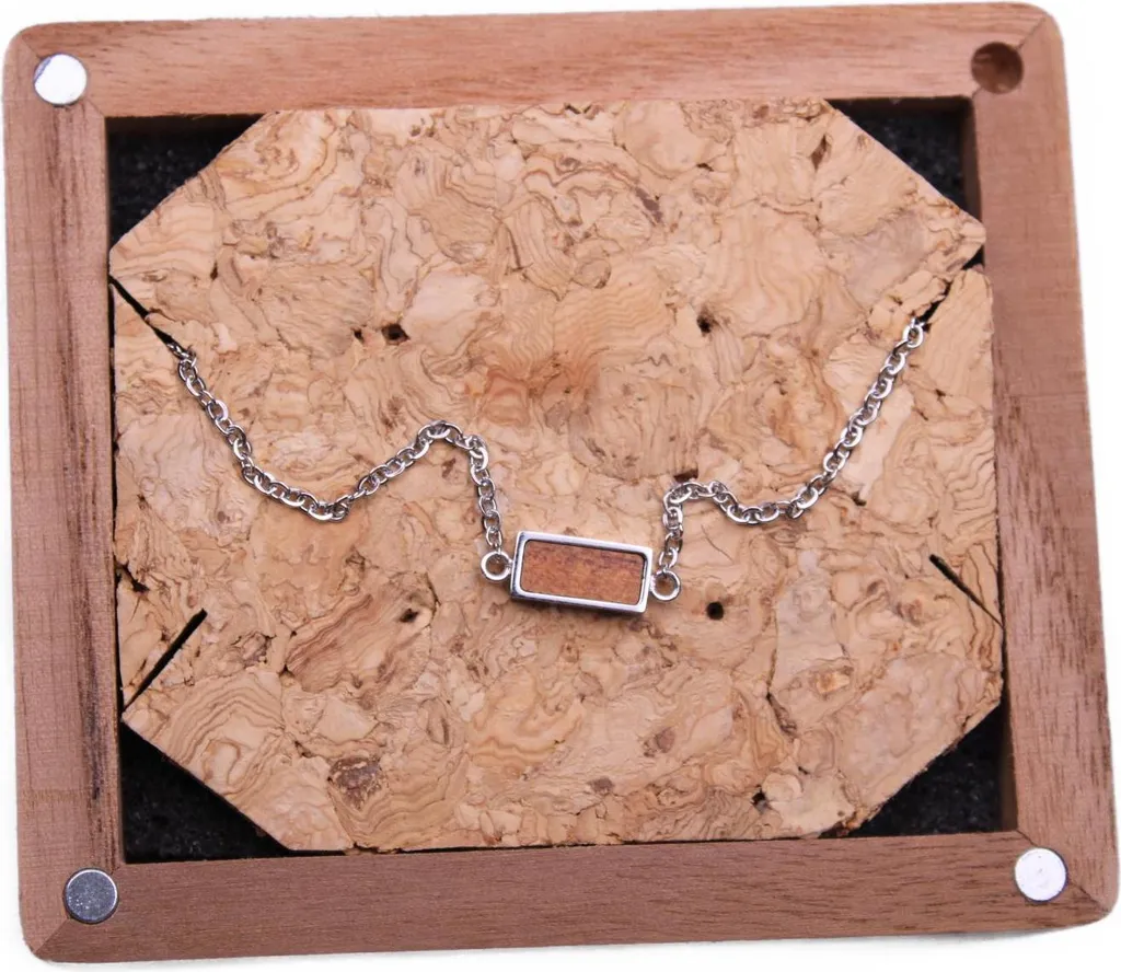 Gioiello Spirituale Bracciale Koa e Argento | Significato Forza