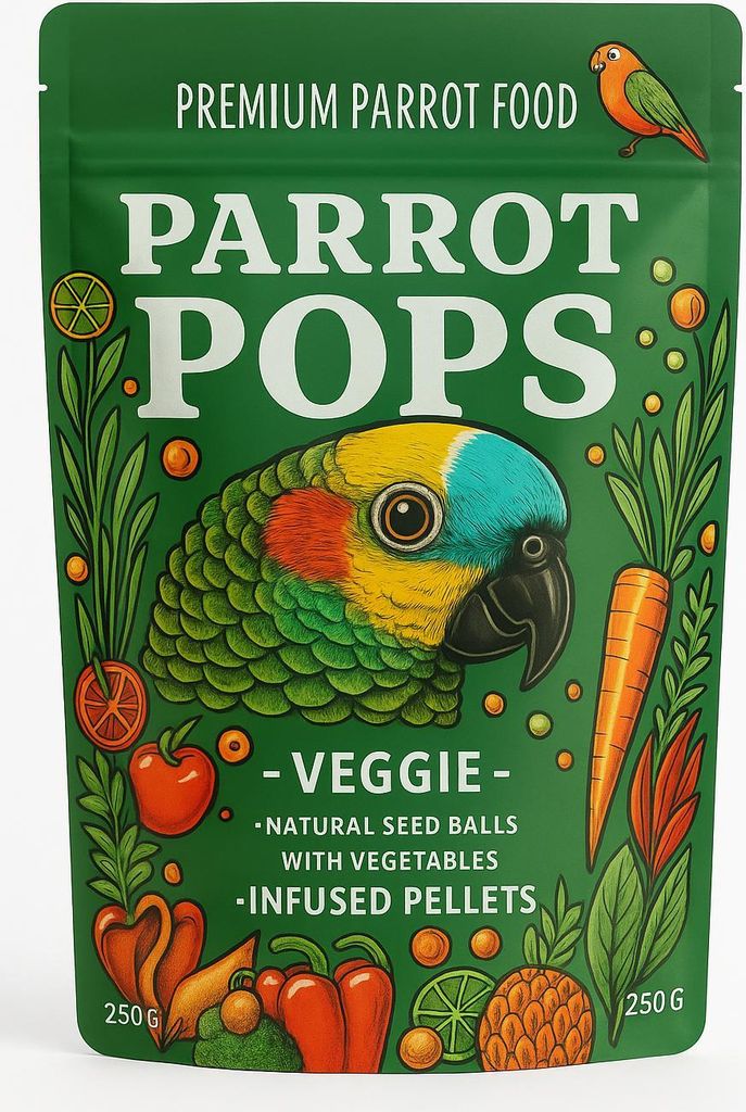 Parrot Pops Veggie - Big Parrot - Alimento: Miscela di Immagine del prodotto 