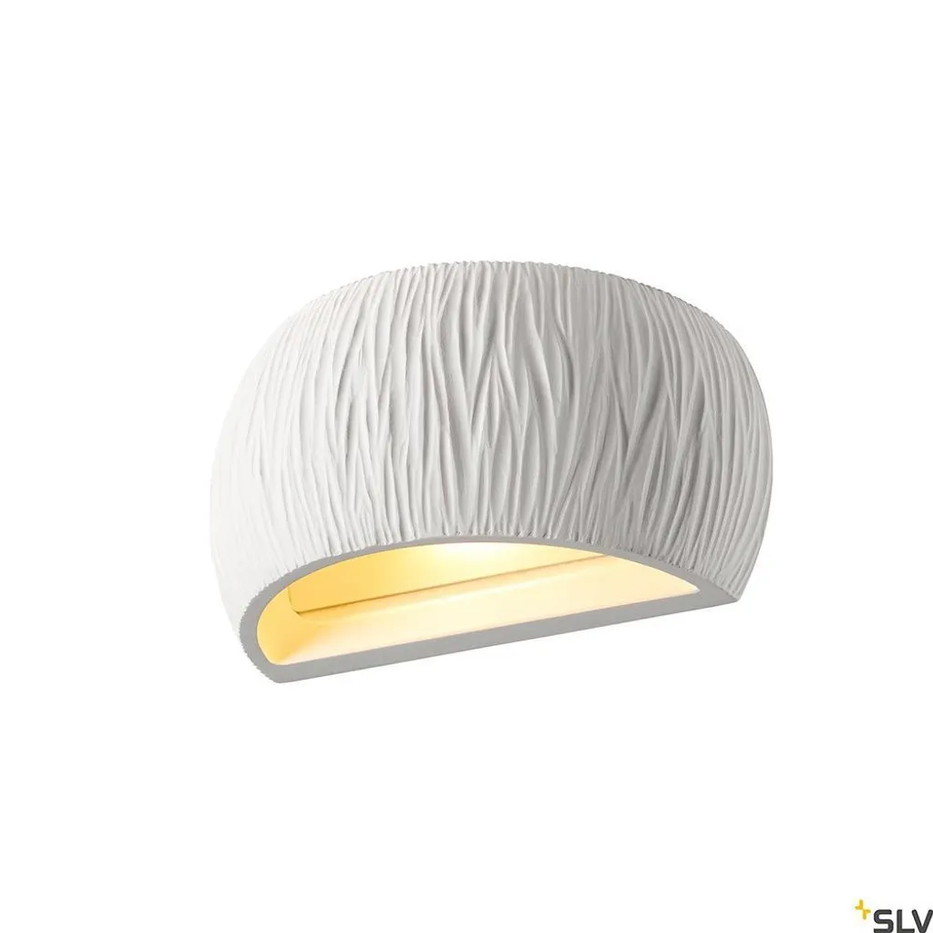 PLASTRA WL CURVED CURTAIN SLV Applique Gesso QT-DE12 Bianco Pitturabile