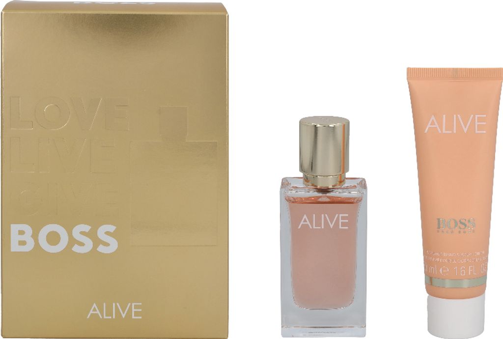 Edp Spray 30ml/Body Lotion 50ml Hugo Boss Alive Giftset Produktbild 
