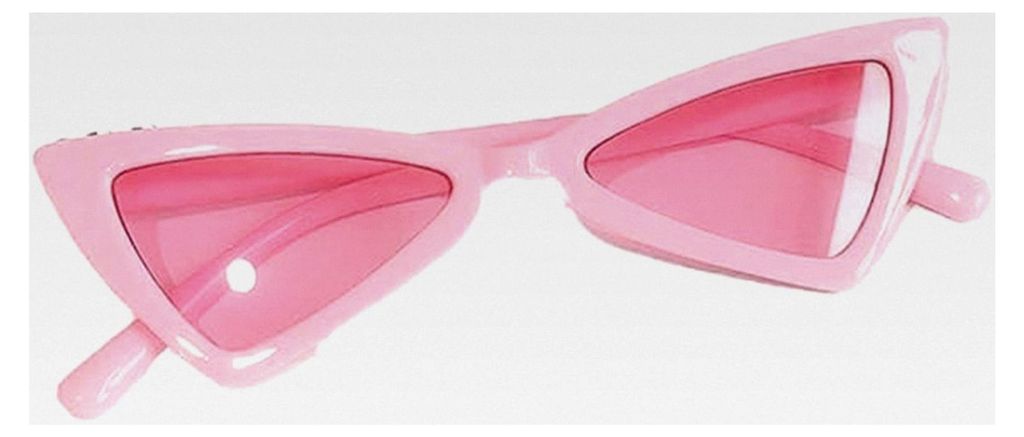 Haustier-Dekoration in Katzenaugenform, Foto-Requisiten, Haustierbrille, Augenbekleidung, Hundesonnenbrille, Rosa