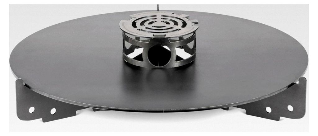 Grillplatte für Tyropit & Pyron Feuertonne – Robuste Planchaplatte aus 6 mm Stahl, Plancha-Grillen für Lagerfeuer & Feuerschale