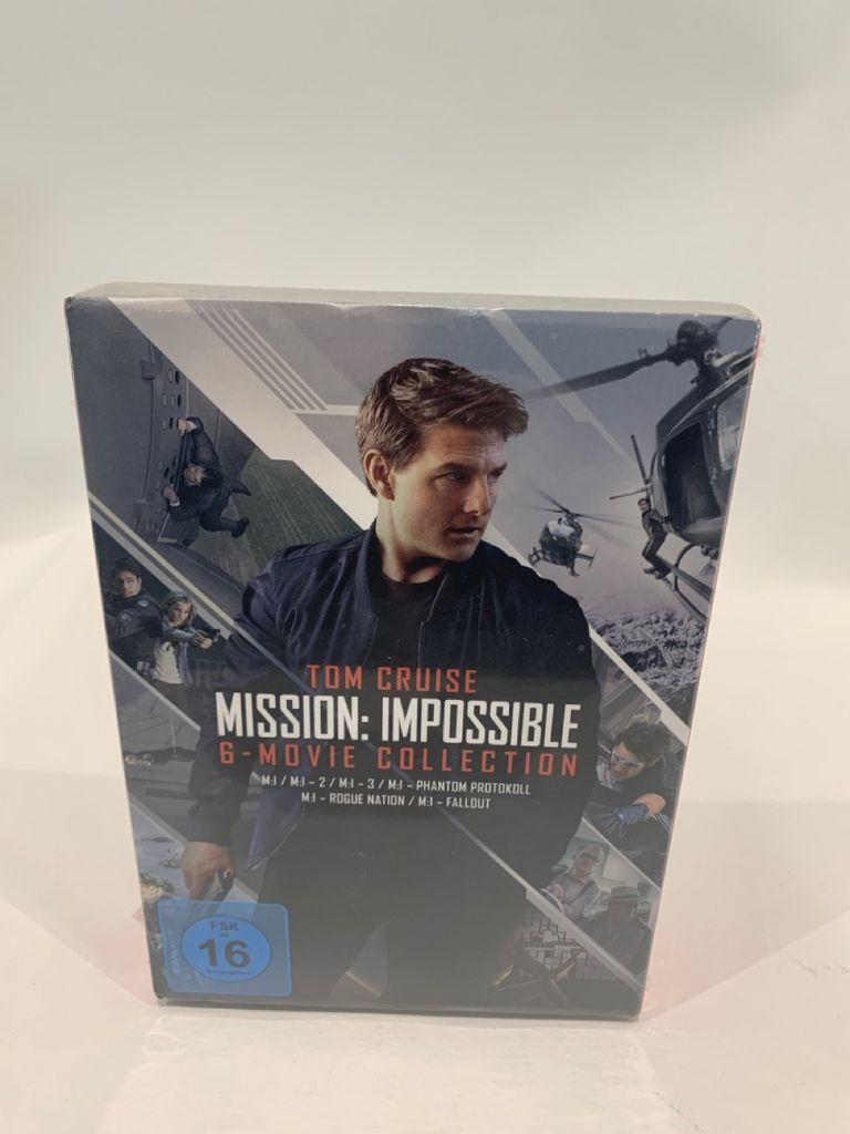 A Blu-ray box set of the Mission: Impossible movies.