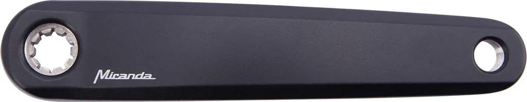 Manivelle Miranda Delta 0 175mm en Aluminium Noir Mat Finition BNI