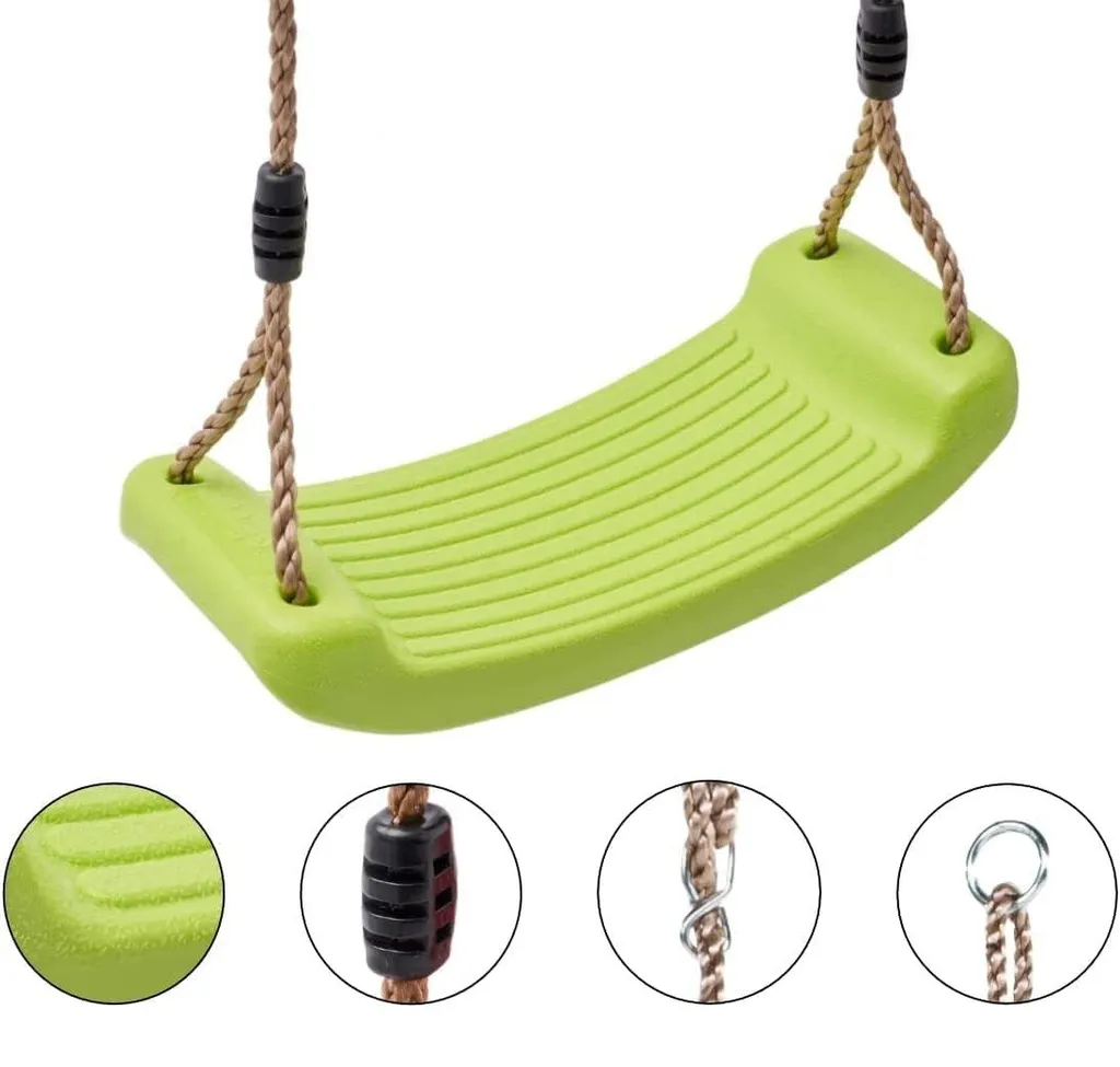 Balançoire extérieure réglable pour portique et aire de jeux 3-12 ans