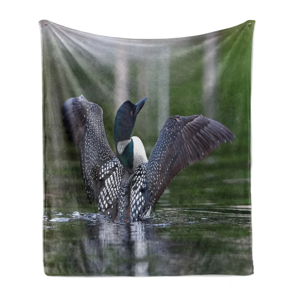 Coperta da Viaggio ABAKUHAUS Loon - Plaid Compatto 125x175 Pile