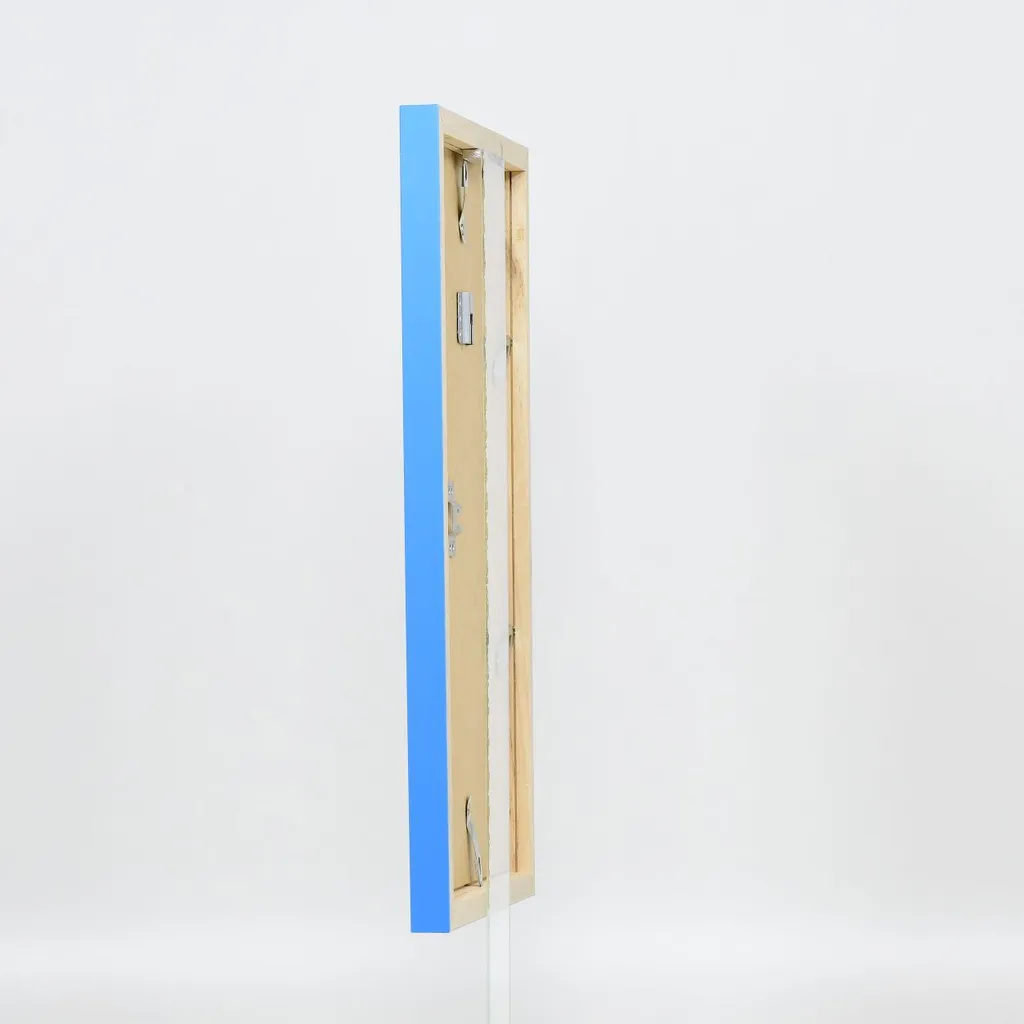 Cornice Blu 25x35 Top Cube | Legno Vero per Mostre e Poster - 20