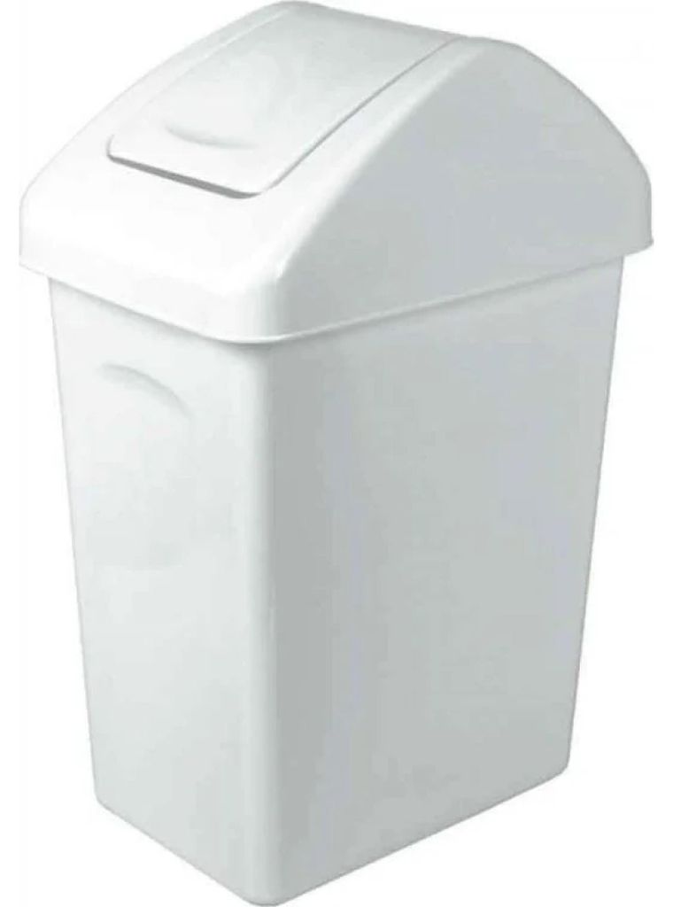 Odpadkový koš s výklopným víkem 10l - bílý Obrázek produktu 
