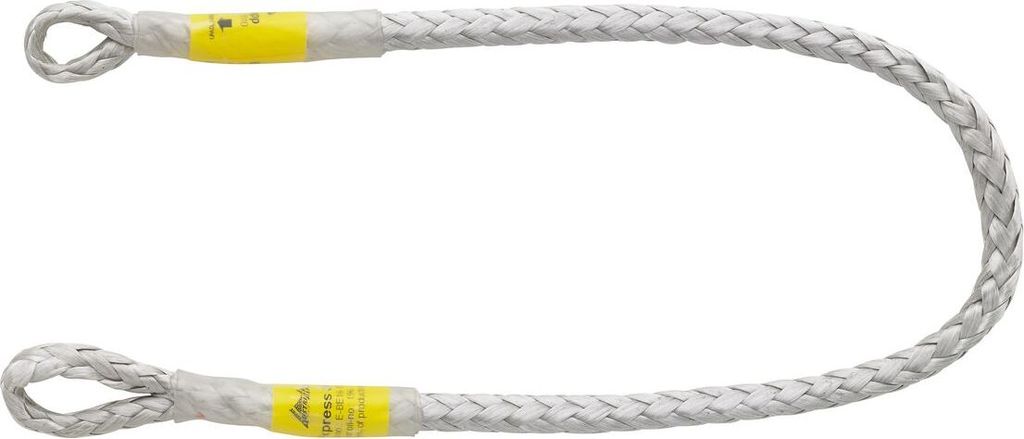 Dyneema Standschlinge dynaOne von Austri Alpin; weiß; mit zwei Schlaufen an den Enden; geeignet für Klettern.