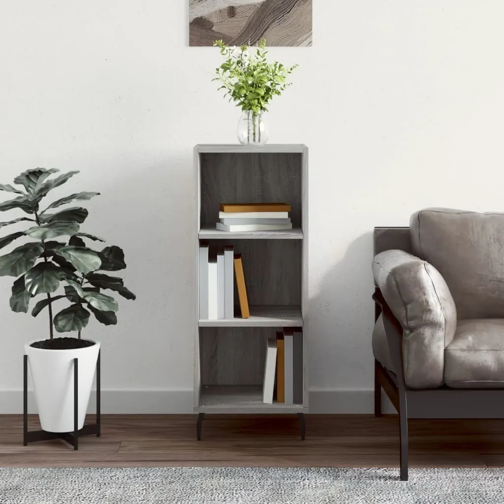 Sideboard Grigio Sonoma Legno Multistrato | Arredo Design 90 cm