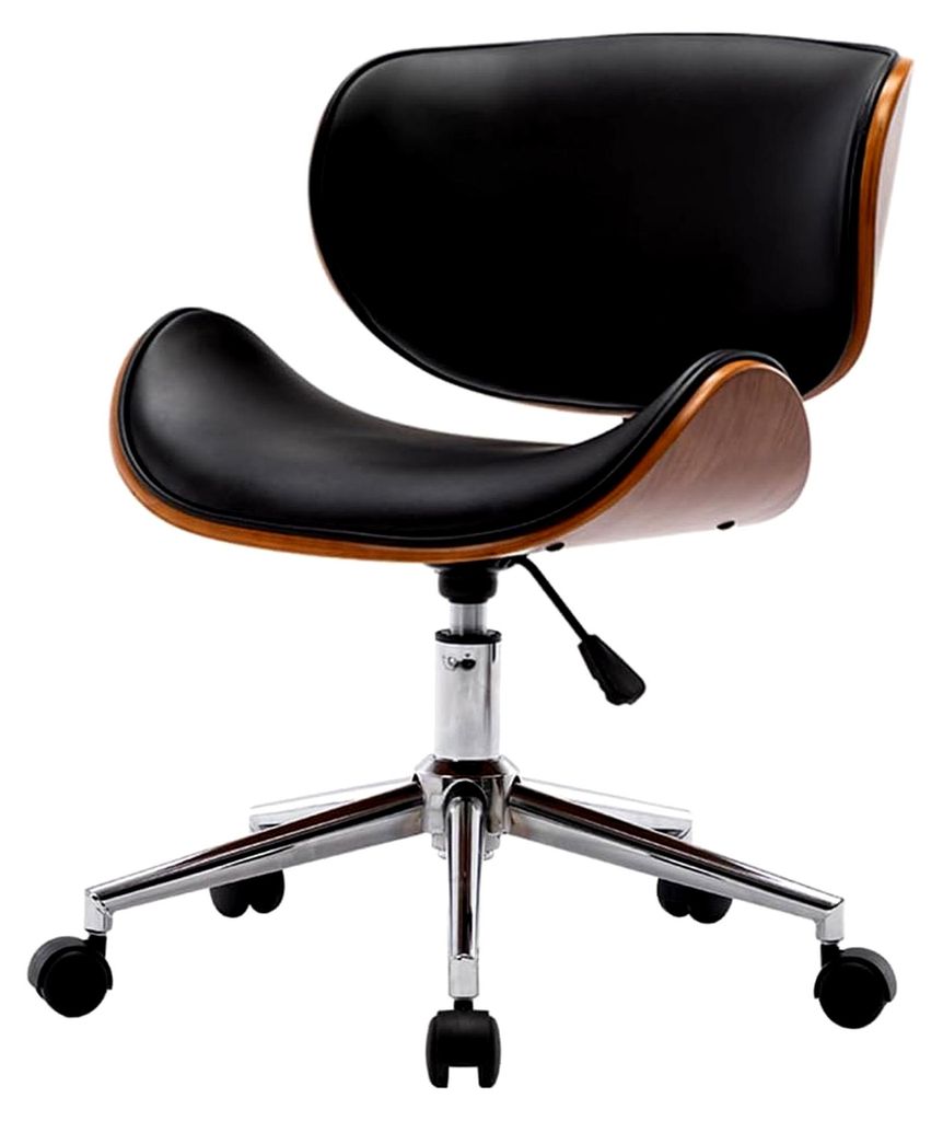 Massivholz Computerstuhl 360° Ergonomisch Bürostuhl Studentenstuhl Drehstuhl mit Rollen bis 150kg