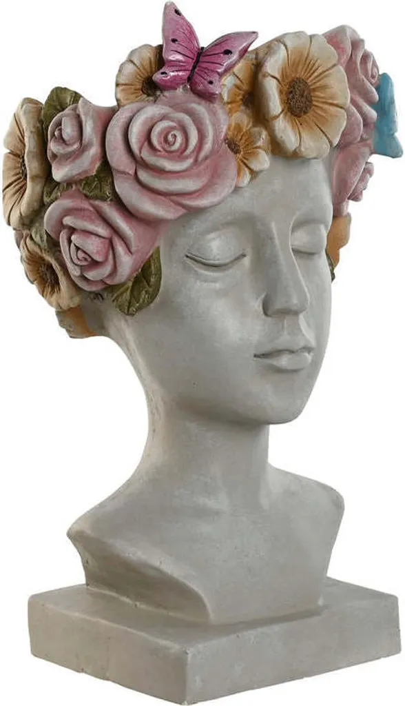 Jardinière Chica robuste en fibre de magnésium gris anthracite 53 cm