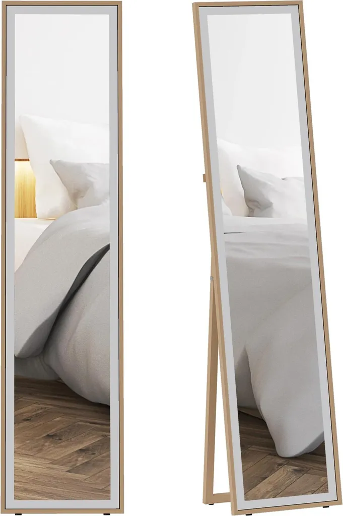 Miroir intégral pose libre idéal pour dressing et essayages de vêtements