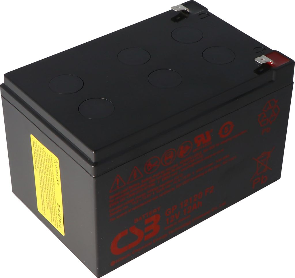Akku passend für APC Ersatzbatterie Nr. 4 APC-RBC4, CSB SCD4 Ersatzbatterie geeignet für APC RBC4 mit 12 Volt und 12Ah