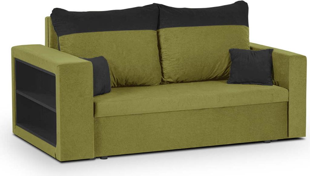 2-Sitzer-Sofa mit Schlaffunktion PABLO1 - Grün/Schwarz
