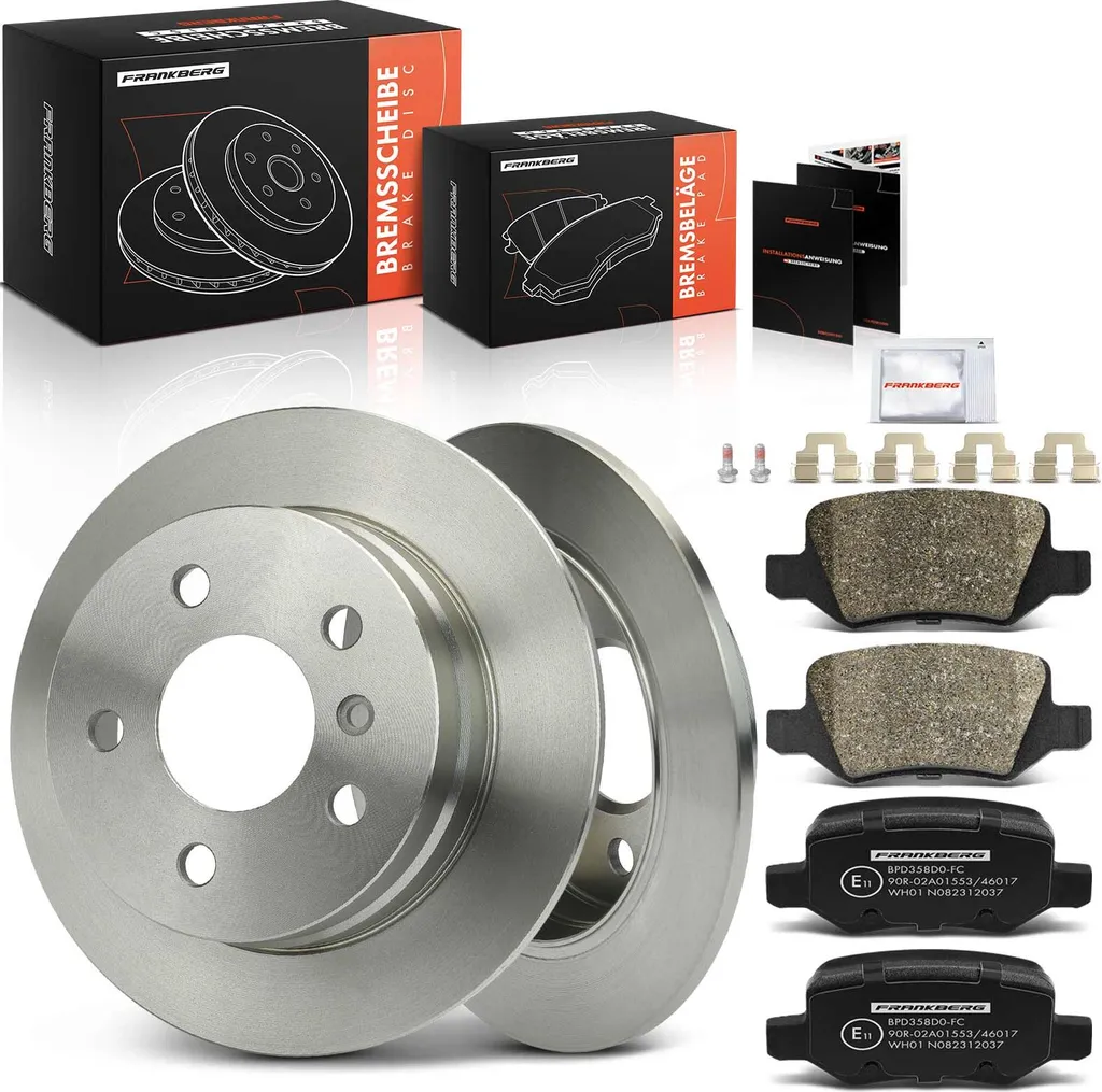 Disques et Plaquettes de Frein Arrière pour Mercedes Classe A et Classe B