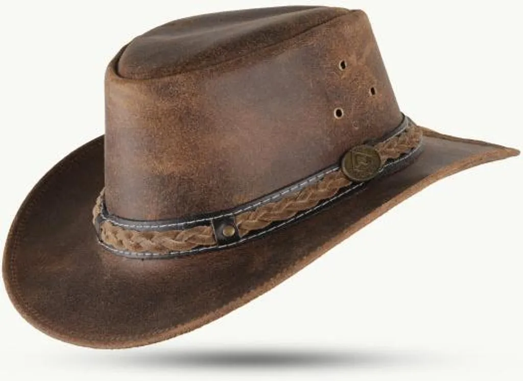 Scippis Williams Cappello Cowboy Pelle Australia Marrone L - Shop Online