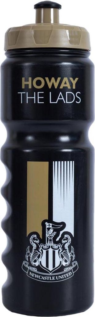 Newcastle United FC - Wasserflasche "Howay The Lads", Kunststoff TA12154 (Einheitsgröße) (Schwarz/Weiß)