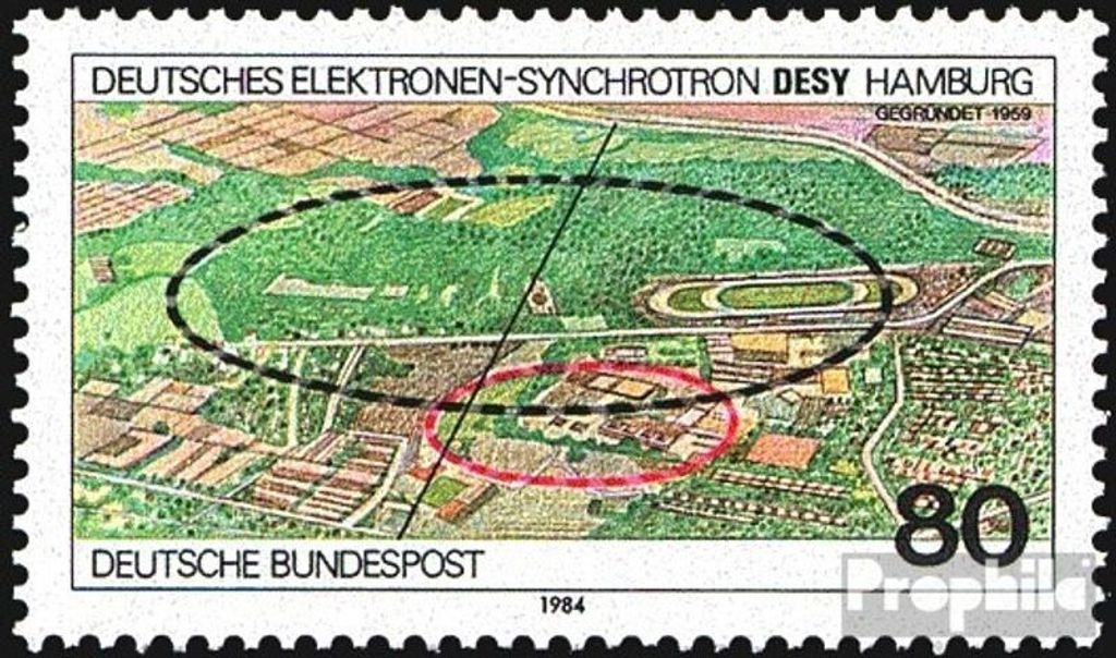 Briefmarken BRD (BR.Deutschland) 1984 Mi 1221 (kompl.Ausg.) FDC 25 Jahre DESY