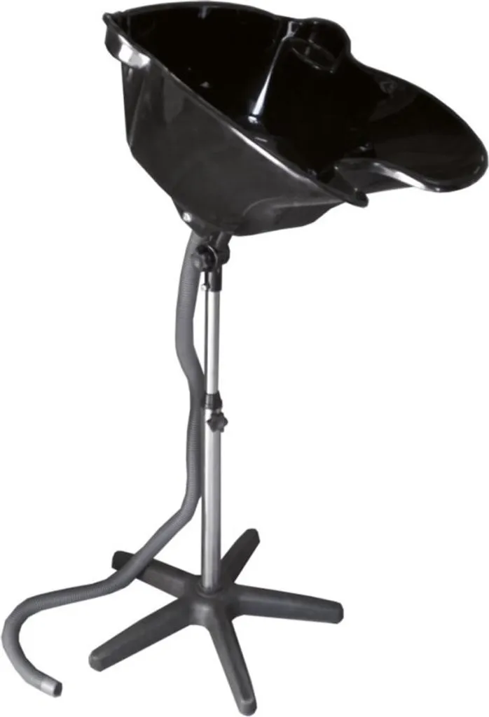 Eurostil bac à shampoing portable réglable et inclinable noir pro