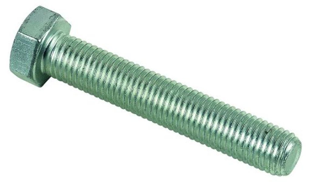 Sechskantschraube mit Gewinde - Klasse 8.8 - Verzinkt - 16 x 80 mm - Packung mit 25 Stück - LENNIE - 25927729