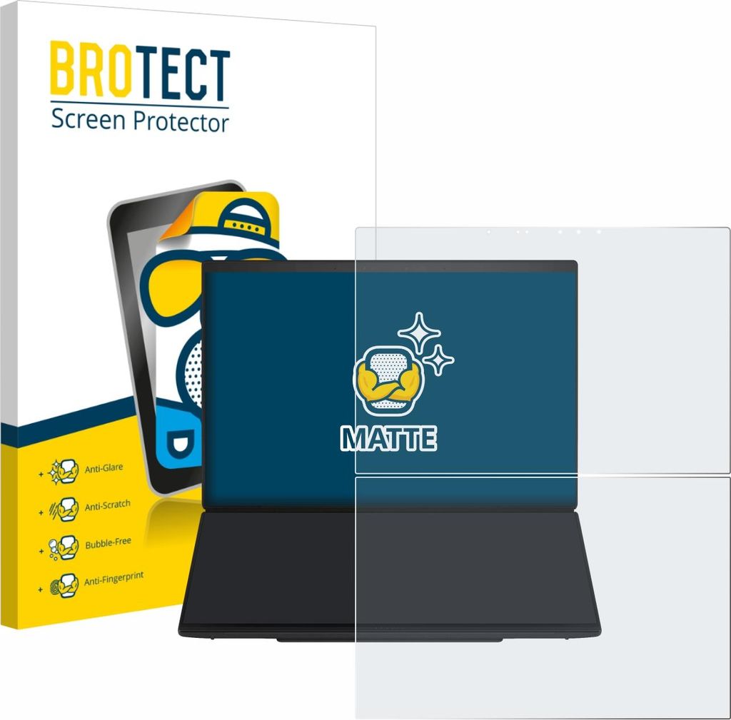 BROTECT Schutzfolie für ASUS ZenBook Duo UX8407 Displayschutz Displayschutzfolie Folie Matt Entspiegelungsfolie