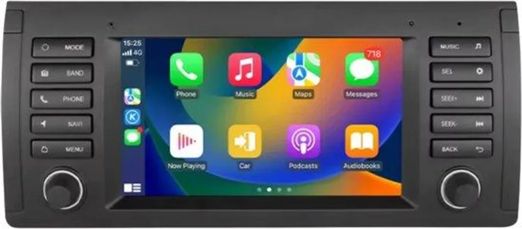 Autoradio CarPlay pour BMW X5 E53 E39 M5 (1996-2003) Bluetooth 32Go