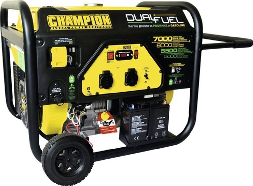 Champion Power Equipment Stromaggregat Benzin + Gas 7000 Produktbild 1