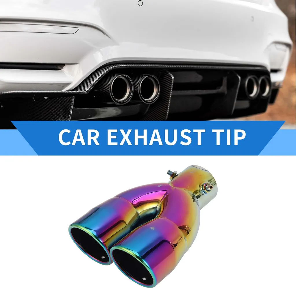 Embout d'Échappement Double pour Rénovation et Personnalisation Auto