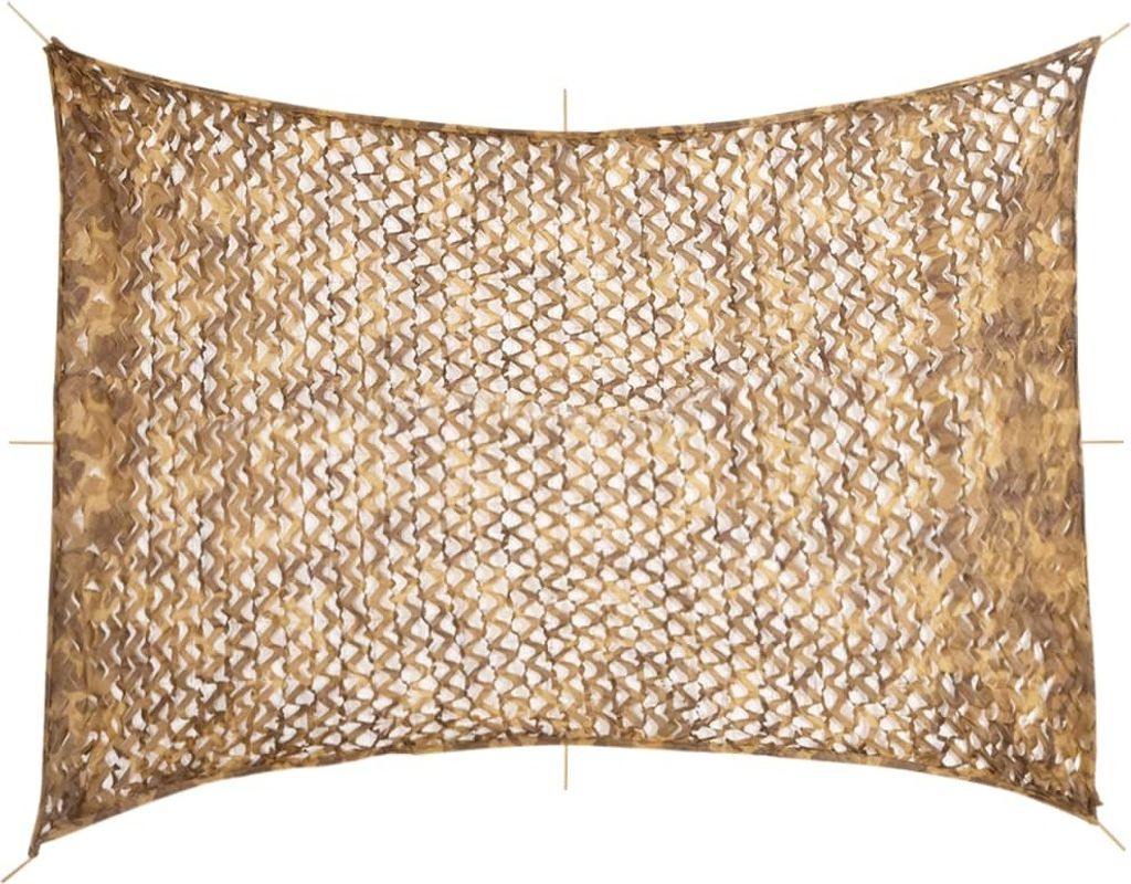 Tarnnetz mit Aufbewahrungstasche 516x400 cm Sandfarbe