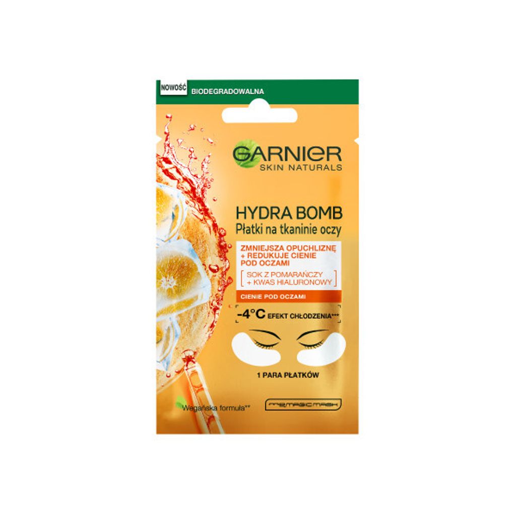 Garnier Moisture+ Fresh Look Patki pod oczy z sokiem Zdjęcie produktu 