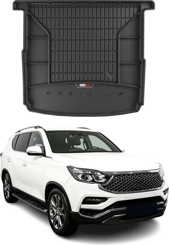 OMAC Gummi Kofferraumwanne für Ssangyong Rexton W 2013-2017 TPE Laderaumwanne