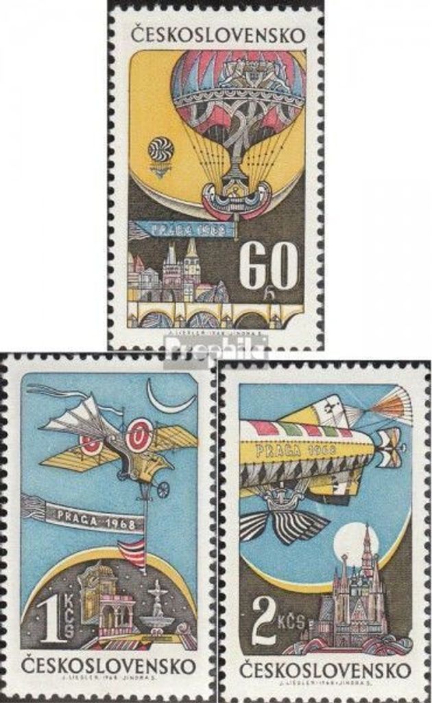 Briefmarken Tschechoslowakei 1968 Mi 1767-1769 (kompl.Ausg.) postfrisch Briefmarkenausstellung