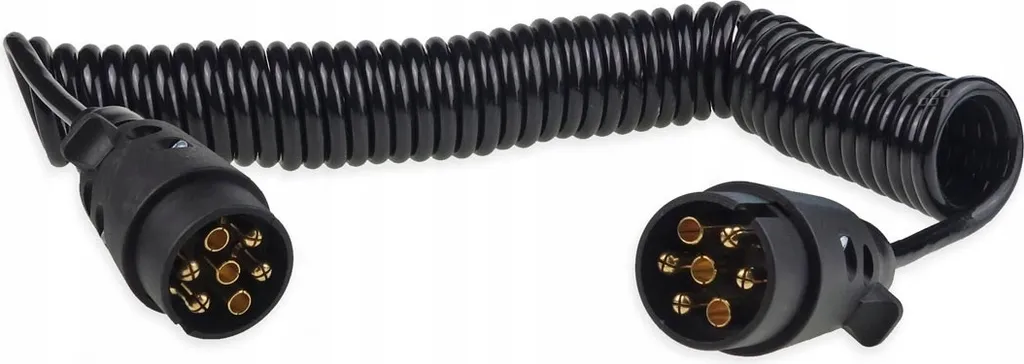 Cavo Spiralato 7 PIN 12V 6m - Standard Industriale per Flotte e Logistica