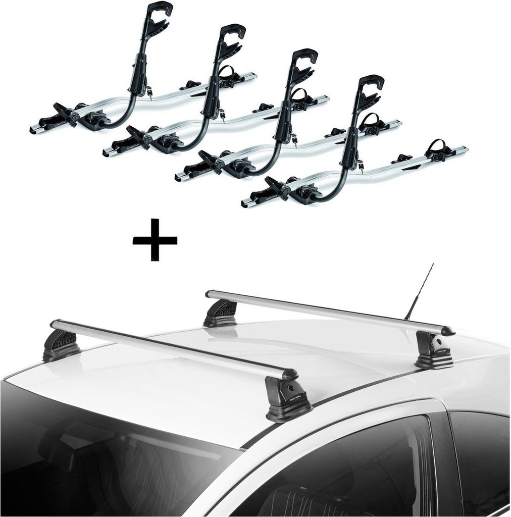 1x VDP Fahrradträger Dachfahrradträger + Dachträger VDP EVO ALU kompatibel mit Mitsubishi ASX (GA0) 5 Türer ab 2010