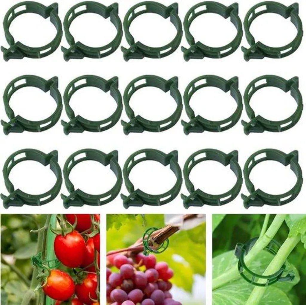 Tuteurs tomates et plantes grimpantes - Lot de 200 tiges de support vert