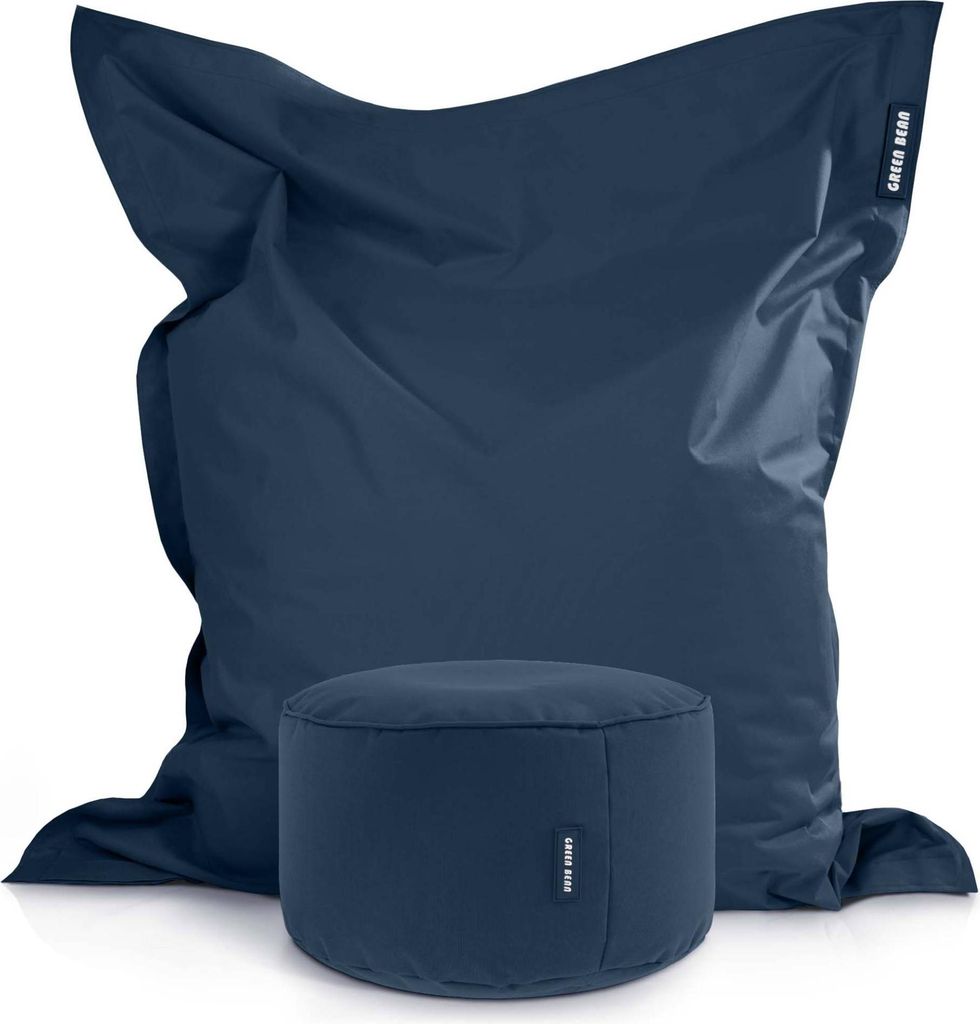 Green Bean® XXL Riesensitzsack 140x180cm + Hocker Produktbild 