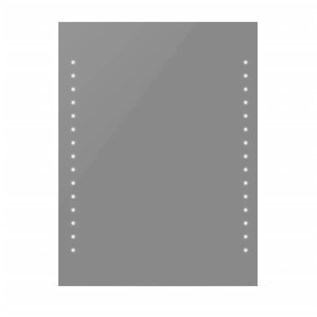 vidaXL Specchio da bagno con luci LED 60×80 cm