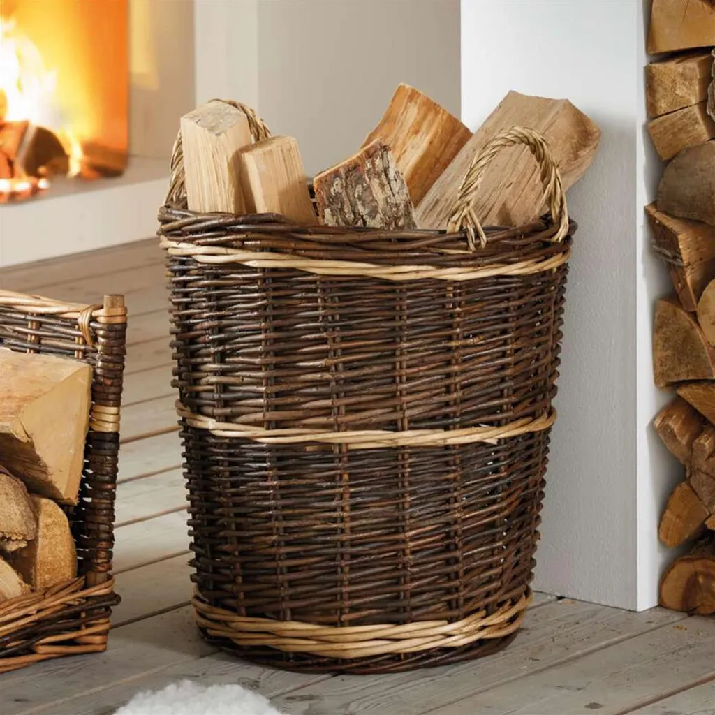 Panier en osier Grande : grand panier tressé universel pour la maison
