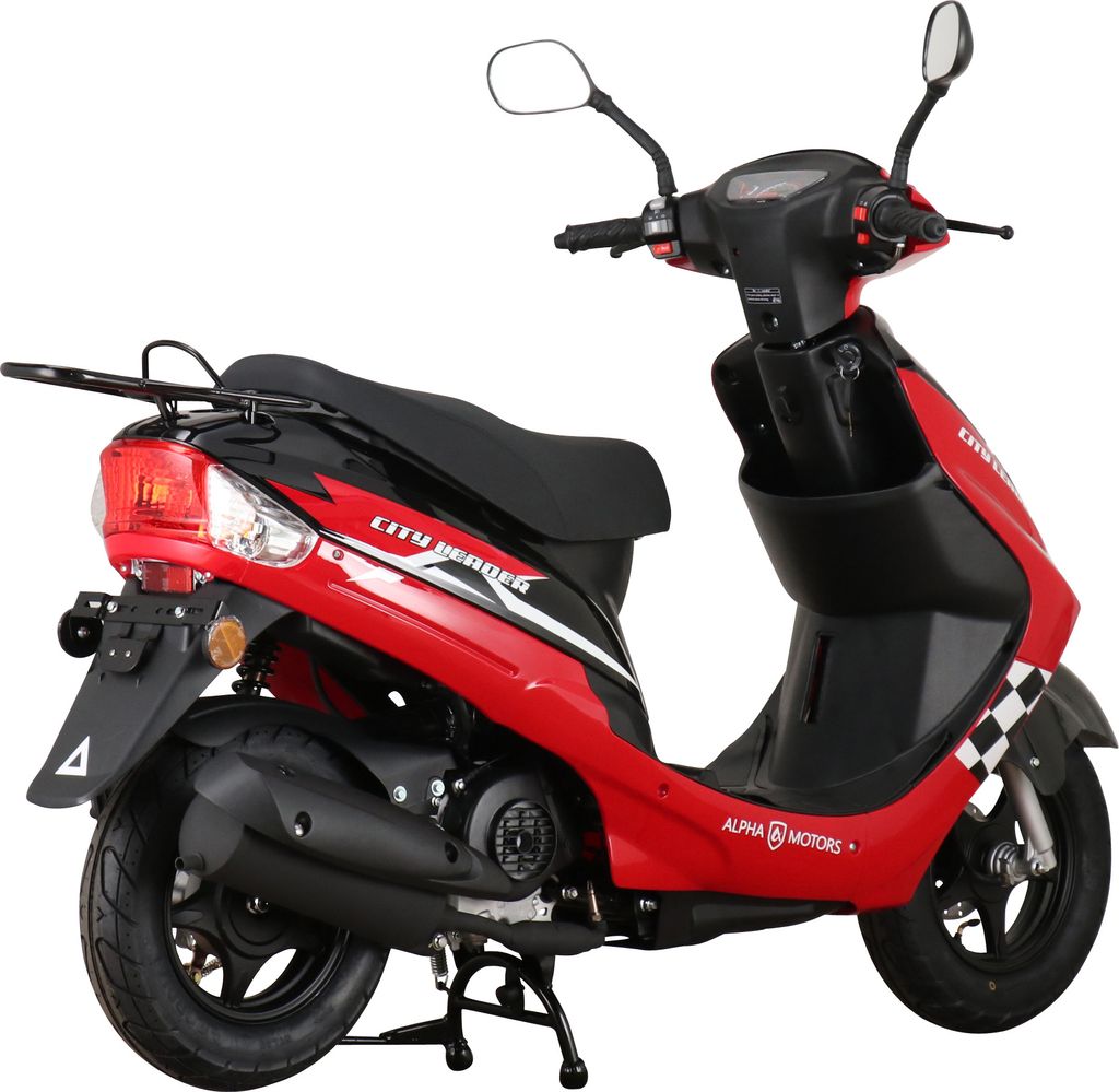 Mofaroller CityLeader 50 ccm 25 kmh EURO 5 rot Produktbild 4
