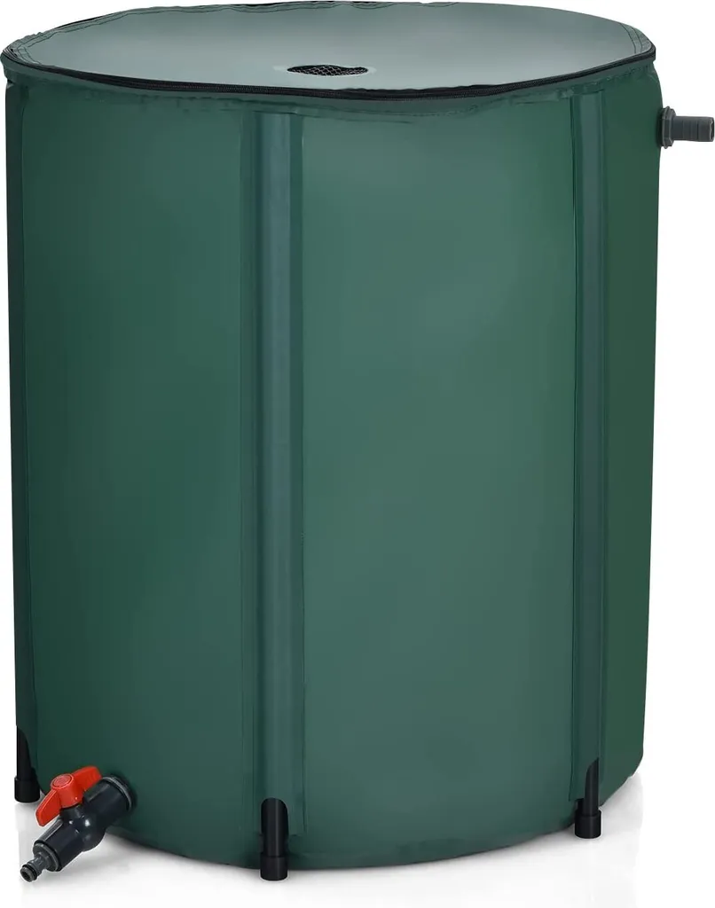 Réservoir d'eau de pluie 225L pliable 60x60x80cm pour arrosage jardin