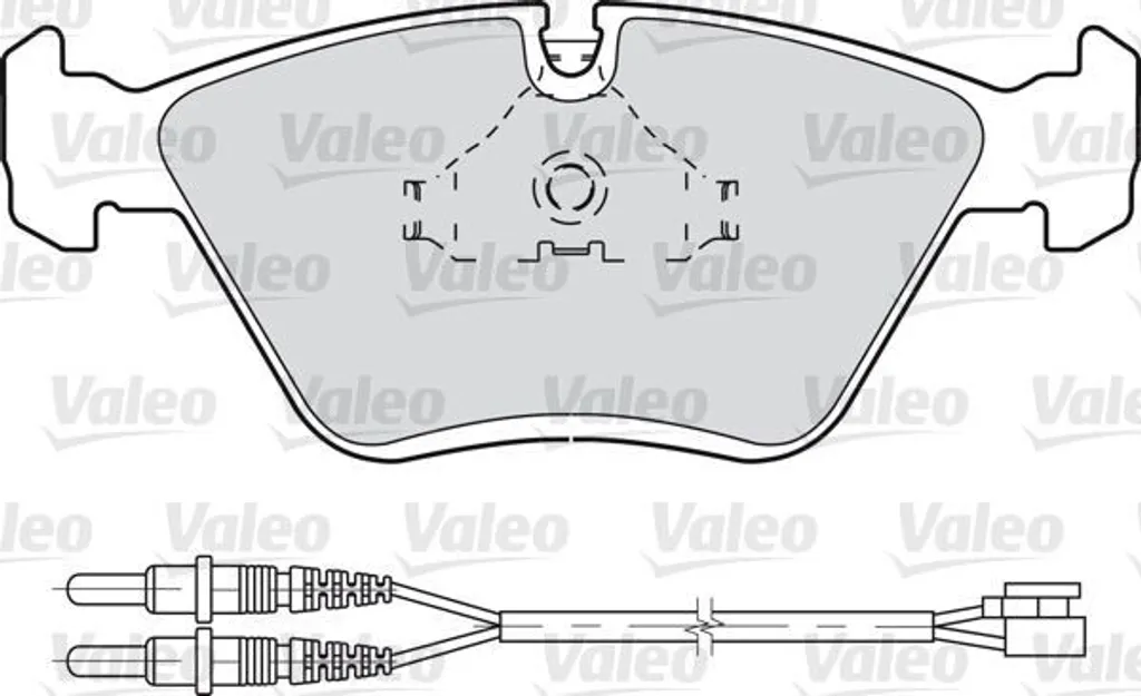 Plaquettes de frein avant VALEO 598281 pour 605 (6B) - Qualité OE 425094