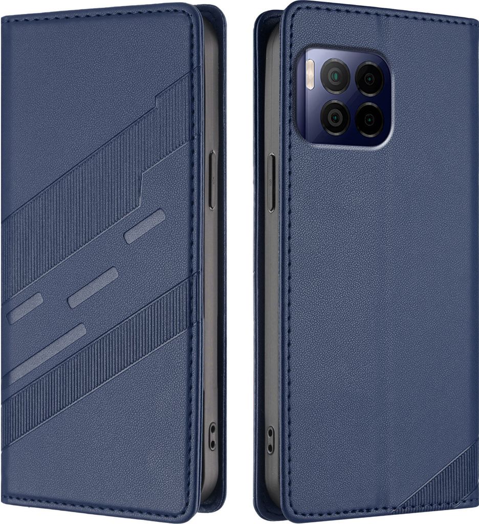 Hülle für T-Mobile REVVL 7 Pro, Kunstleder Brieftaschen Handyhülle mit Kartenfach und Standfunktion Blau