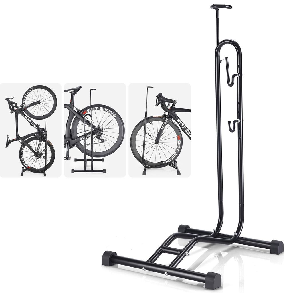 Fahrradständer Boden, 3 Funktionen zum waagerecht und Produktbild 