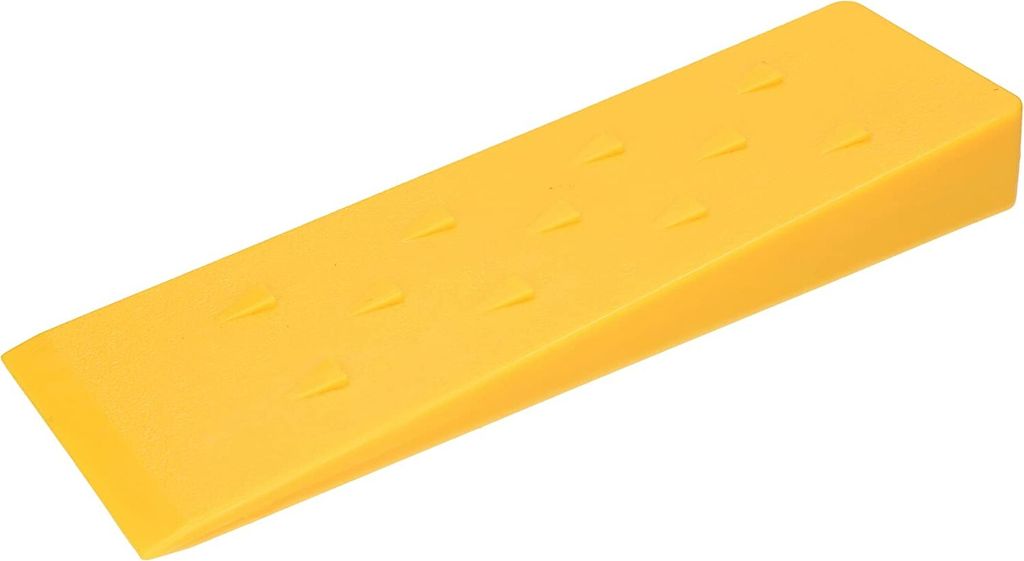 KOTARBAU Kunststoff-Fällkeil 10" 25cm zum Spalten von Holz Schlagfest Gelb