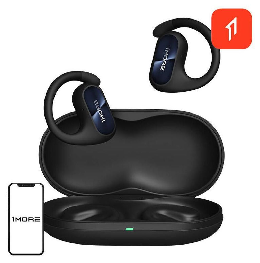 Drahtlose Kopfhörer 1More Fit Se Open (Schwarz) Produktbild 