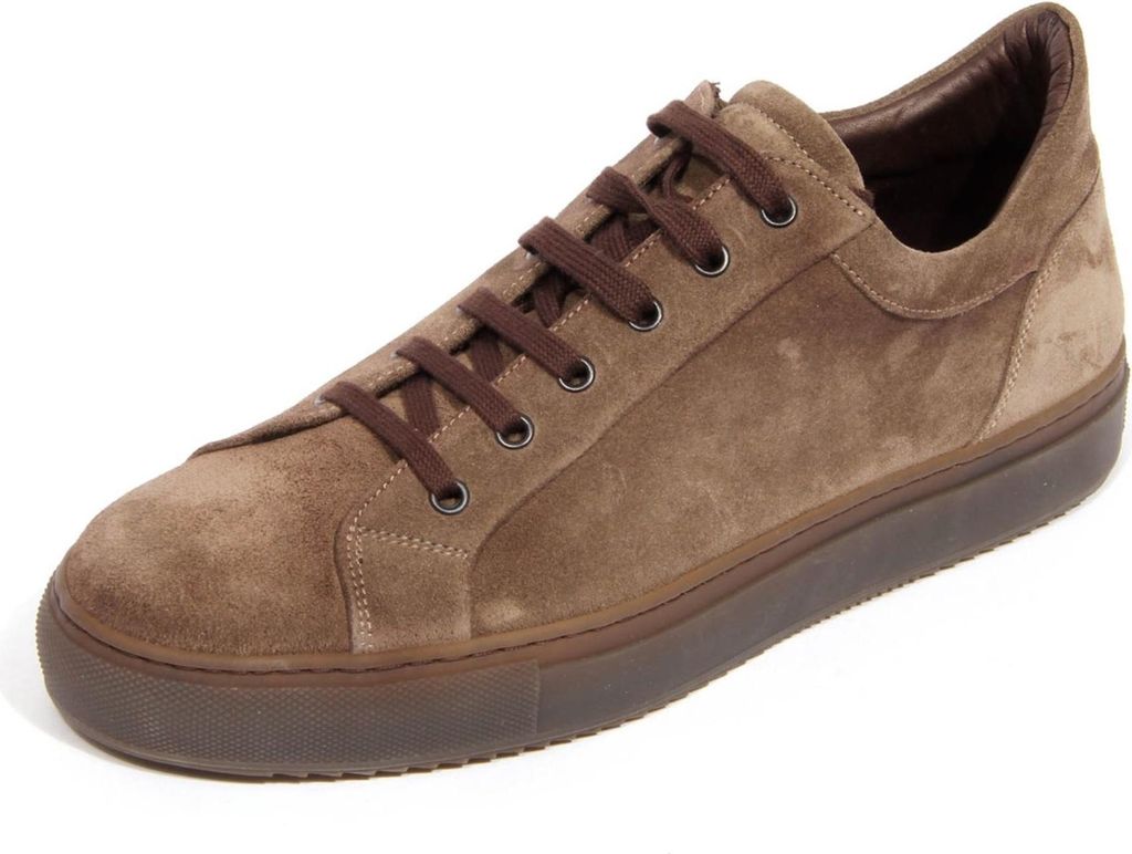 H3022 sneaker uomo CARACCIOLO 1971 man suede shoes brown